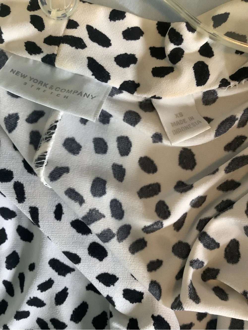 New York & Company Black and White Polka Dot Dress - Picture 4 of 8
